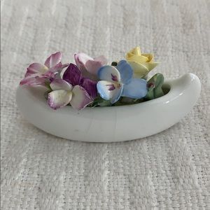 Handmade Miniature Antique Porcelain Bouquet.